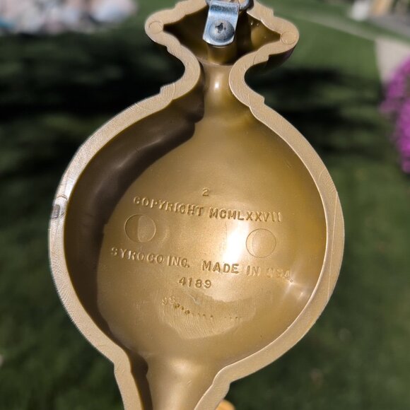 Vintage Syroco 1977 Gold Set of Wall Sconces Candle Holders 4189 - 15” MCM - Picture 3 of 4